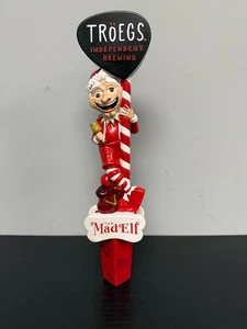 TROEGS Independent Brewing THE MAD ELF HOLIDAY BREW Mango de grifo de cerveza de barril - Imagen 1 de 5