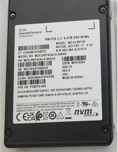 Samsung PM1735 6.4TB SSD U.3 2.5" NVMe MZ-XLR6T40 MZXLR6T4HALA-000H3 versione HPE - Foto 1 di 1