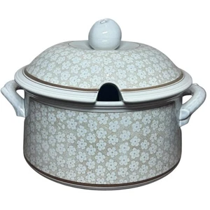 Villeroy & Boch Porzellan Terrine & Deckel Dalarna 9,5" blau Blumen 2 Quart Germany - Bild 1 von 10