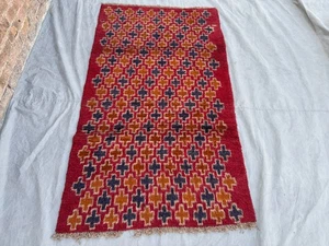 4x6 Vintage Afghan Baluchi Tribal Wool Rug Soft Pile Unique Handmade Area Rug - Picture 1 of 11