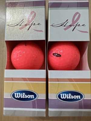 Juego de 6 pelotas de golf Wilson Hope rosa concienciación sobre el cáncer de mama Foto 1 de 3