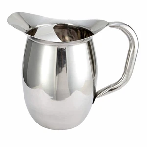 WPB-2C Deluxe Bell Pitcher with Ice Catcher, 2-Quart, Stainless Steel, Medium - Picture 1 of 3