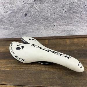 Bontrager Team Issue Road Bike Saddle White Carbon Shell Ti Rail Lightweight - Picture 1 of 14