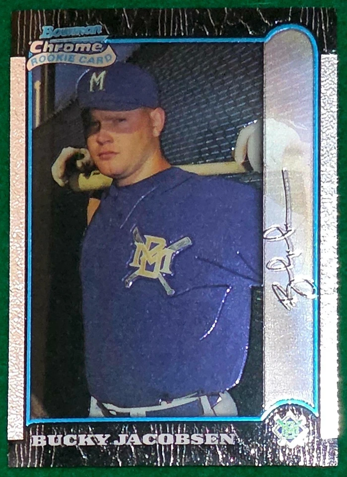 Bucky Jacobsen - 1999 Bowman Chrome #324 - Brewers Rookie Baseball Card - Image 1 of 3