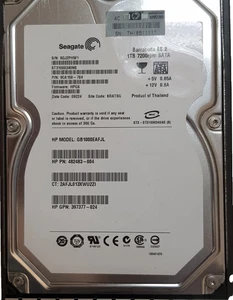 Seagate ES.2 ST31000340NS 1TB 7200RPM 32MB Cache SATA 3.5" HDD HP 482483-004 - Picture 1 of 3