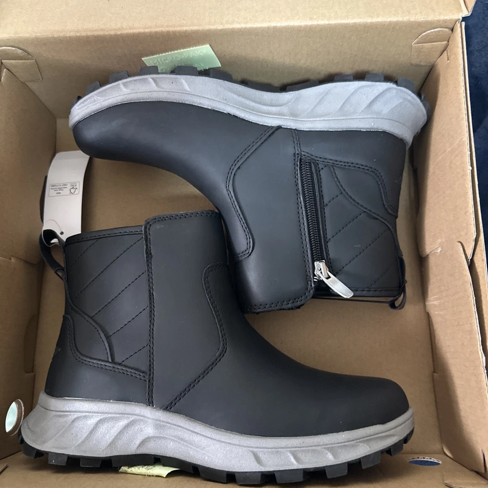 Khombu Dusk Women’s All Weather Boot Black Size 6 Memory Foam Water Repellant