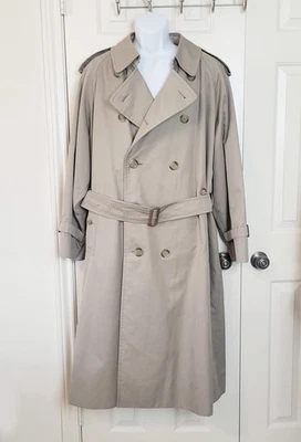 Gabardina Burberry De Colección 100% Lana Cremallera Forro Nova Check 42 Reg PRÍSTINA Foto 1 de 4