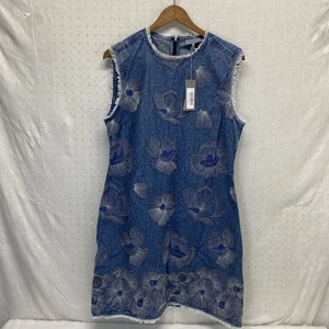 Neu mit Etikett Anthropologie Conditions Apply ärmelloses Adesina Tunika Jeanskleid Größe M - Bild 1 von 14