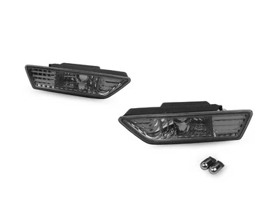 Smoke Bumper Side Marker Lights + Chrome Bulbs For 2012-14 Mercedes W218 CLS 550 - Image 1 of 4