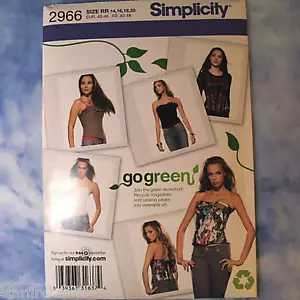 Simplicity 2966 Korsett Schnittmuster GO grün! Größe 14-20 NEU! - Bild 1 von 1