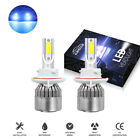 2X H13 9008 LED Headlight Super Bright Bulbs Kit 44000LM Blue Hi-Lo Beam 8000K