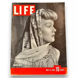 Vintage Life Magazine Blitzrieg Exercise Fashion Shawls Seabiscuit May 13 1940 - Foto 1 di 20