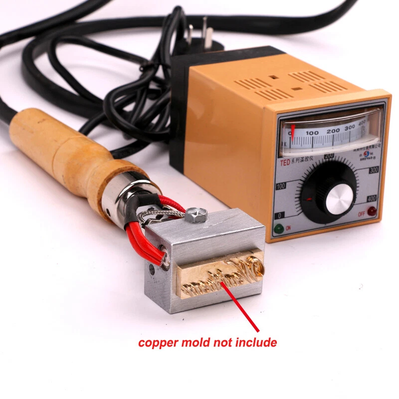 Manual Hot Foil Stamp Press Embossing Machine Leather Logo Branding 220v