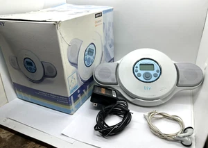 VTG Sony CD Walkman Disc Mp3 D-NE329LIV and  Speaker Stand Base BCA-DNE320S 2005 - Picture 1 of 22