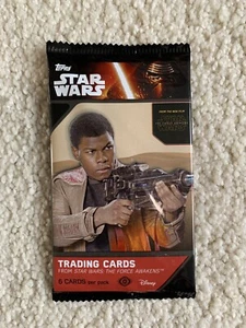 2015 Topps Star Wars: The Force Awakens Series 1 Unopened Pack - Picture 1 of 2