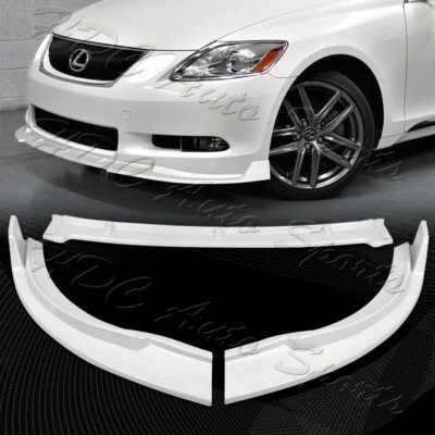 Для 2006-2007 Lexus GS300 GS350 STP-стиль окрашенный белый передний бампер спойлер закраина - Изображение 1 из 4