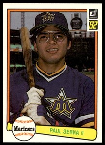 1982 Donruss 567 Paul Serna   Seattle Mariners  RC Baseball Card