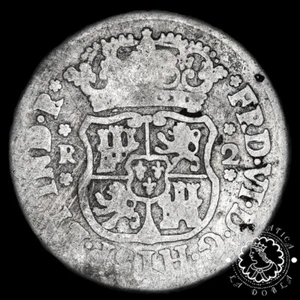 1753 - 2 REALES - Fernando VI - MÉXICO M - BC+ - Picture 1 of 2
