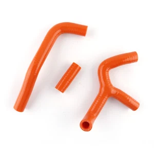 Fit KTM 65SX 65 SX 2009-2015 Silicone Coolant Radiator Hose Kit Orange In Stock - Picture 1 of 8