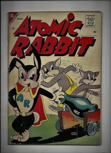 ATOMIC RABBIT #10 1958 CHARLTON COMICS SILVER AGE SUPERHERO FUNNY ANIMALS - Bild 1 von 2