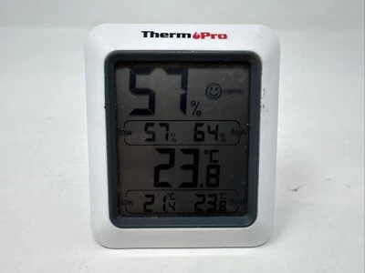 ThermoPro TP-50 Temperature and Humidity Monitor White - Image 1 of 4