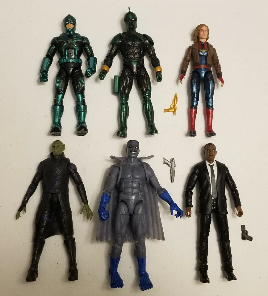 Marvel Legends Capitana Marvel Talos Nick Fury Yon-Rogg Gargoy Kree Centry Lote Foto 1 de 1