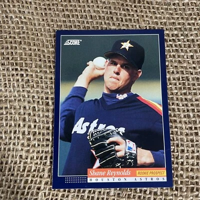 Shane Reynolds ‘94 Houston Astros Pitcher Rookie Score Baseball Card 586 - Image 1 of 4
