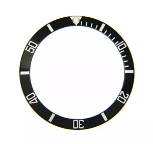 Inserto lunetta orologio originale Rolex Submariner 16610 16800 168000 nero "a punta 4" - Foto 1 di 4