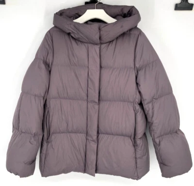 Uniqlo женщин S ультра легкий вниз легкий пуховик куртка парка с капюшоном розовато-лиловый - Изображение 1 из 4