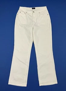 Trussardi jeans pantalone donna usato W33 tg 47 gamba dritta bianco mom T7053 - Foto 1 di 12