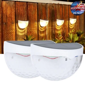 10PC Solar Lights Outdoor Garden Yard Patio Pathway Stair Step Deck Fence Lights - Picture 1 of 13