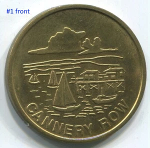 T692 Monterey California, Cannery Row Good Luck Souvenir token coin, 28.5mm - Picture 1 of 6