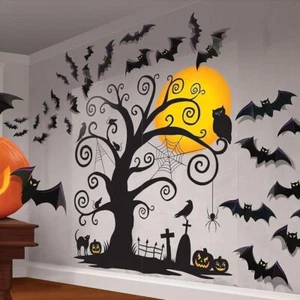 Kit de decoración de fiesta de escena de pared de cementerio de Halloween 32 piezas - Imagen 1 de 1