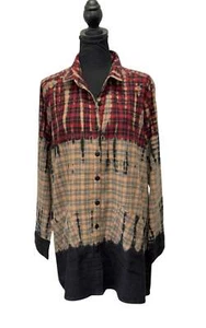 Tulip Clothing Autumn Flannel Womens Shirt in Haven - Picture 1 of 2