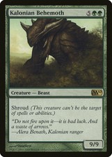 Kalonian Behemoth Magic 2010 / M10 HEAVILY PLD Green Rare MAGIC CARD ABUGames