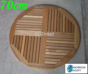 Slat Timber, Round 70cm Cafe Restaurant Table Top T08 - Picture 1 of 2