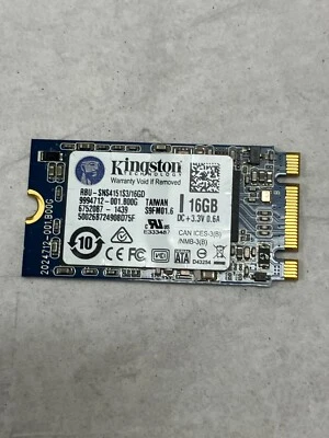 Kingston RBU-SNS4151S3/16GD 16GB Solid State SSD Hard Drive - Image 1 of 3