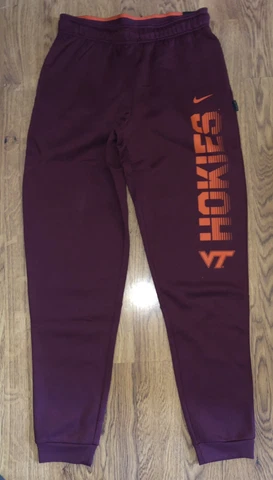 NWT Nike On Field Virginia Tech Hokies Football Team Issued Sweat Pants Small Cover