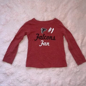Rot Kleinkind Größe 4T NFL Bekleidung Football Atlanta Falcons Langarmshirt - Bild 1 von 10