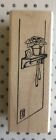 Art Impressions-Wall W/Shelf G-1569-Mounted Wood Rubber Stamp 1996-House-Home