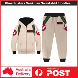 Kid Ghostbusters Hoodie Costume Venkman Cosplay Sweatshirt Hoodies Jacket Outfit - Picture 1 of 6