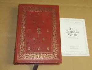 Franklin Library The Grapes of Wrath Steinbeck 1978 Leather w/ editor notes gilt - Picture 1 of 10