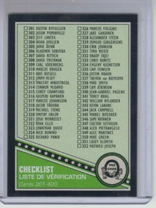 19/20 OPC Checklist Black card #400 Ltd #33/100 - Picture 1 of 2