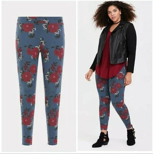 Torrid Leggings floral Print women's Size M - Picture 1 of 11
