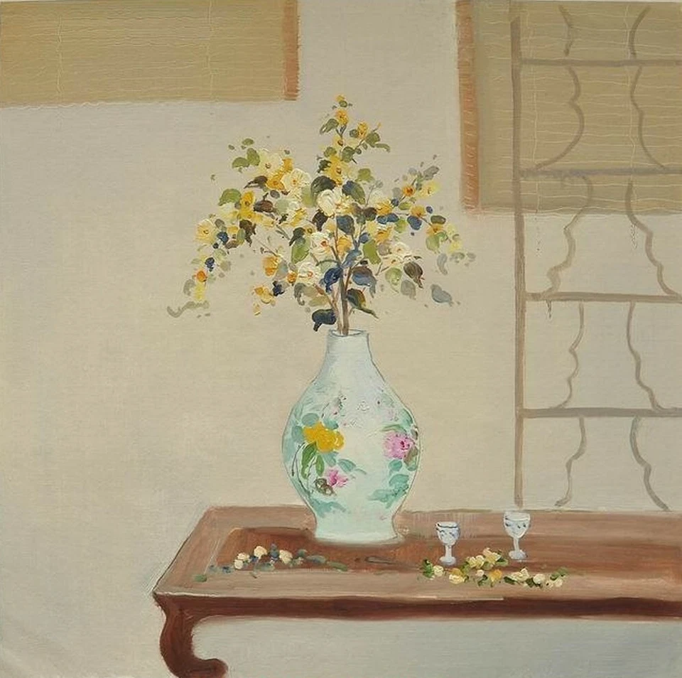 paysage marin bataille navale bateaux guerre tableau peinture huile sur toile /  - Photo 1/1