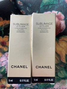 2 X CHANEL Sublimage LE FLUIDE Ultimate Skin Regeneration New Samples  5ml/.17oz - Picture 1 of 2