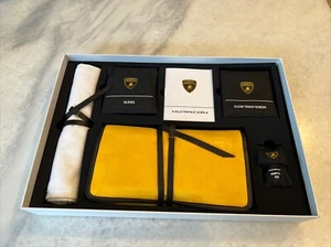 Lamborghini 2023 Huracan NEW OEM Interior Maintenance Car Clean Kit Cloth Spray - Picture 1 of 10
