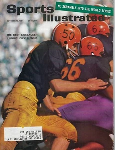 1964 10/12 Sports Illustrated magazine football Dick Butkus Univ. Illinois GOOD - Picture 1 of 1