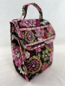Vera Bradley "Mod Floral Pink" Lunch Bag With Handle - Quilted 9.5" x 7" x5" EUC
