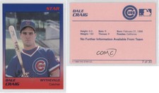 1989 Star Wytheville Cubs Dale Craig #7